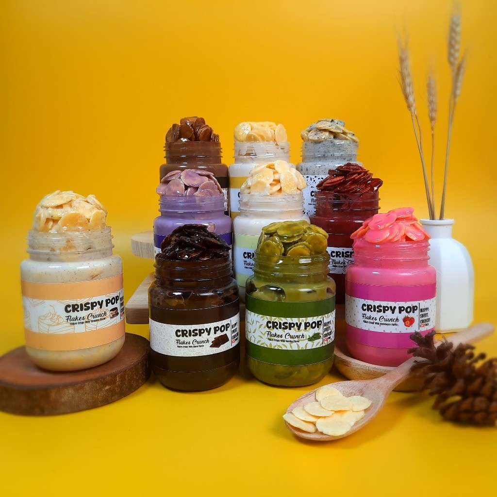 

Andrianbijaksana Crispypop By Cookiesin - Snack Corn Flakes Choco In Jar Snack Jar - Cemilan Rasa