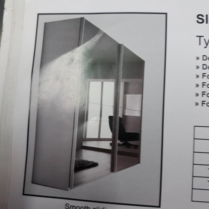 PREMIUM Roda dan Rel Sliding wardrobe SD 033A Knockers + rel 3.5 M