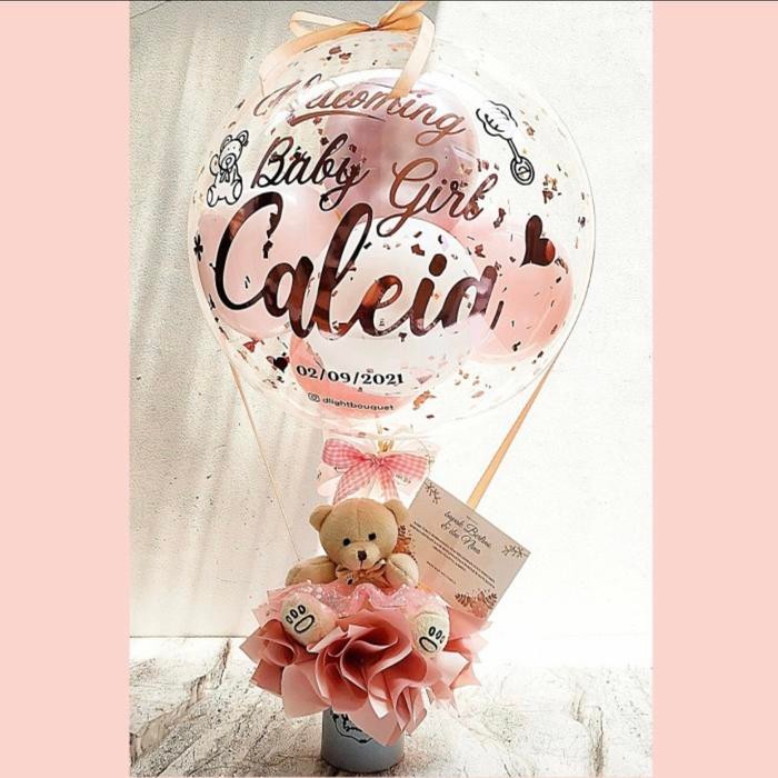 PREMIUM buket balon baby boy /baby girl