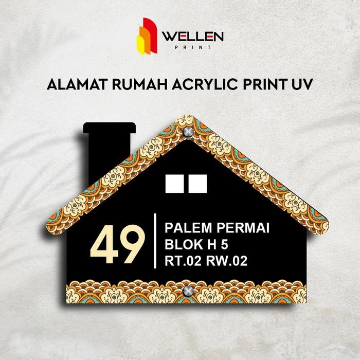 

Cetak Papan Alamat Rumah Acrylic Print Uv Custom Akrilik 2 Mm #Gratisongkir