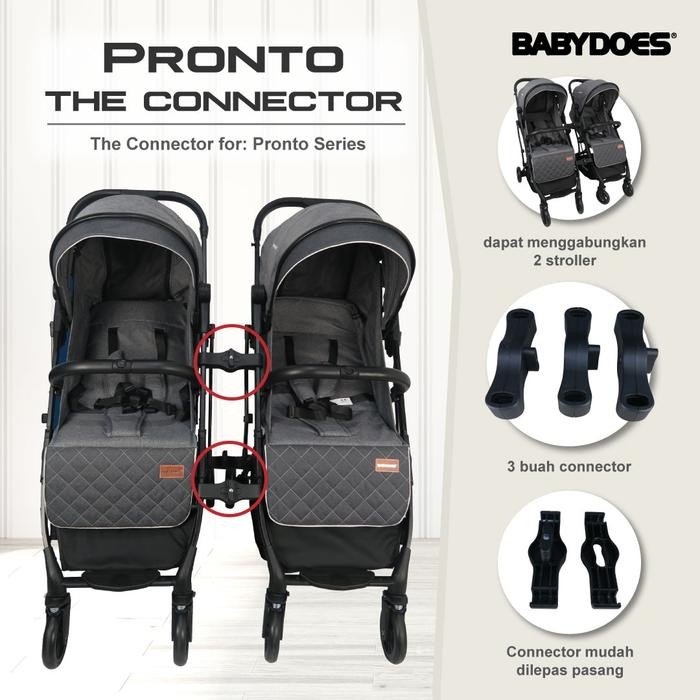 Stroller Kereta Dorong Bayi Kembar Stroller Babydoes Pronto +