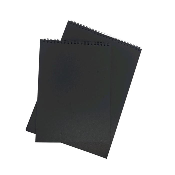 

Notebook Black Paper A4/Verikal/Sketchbook Black Paper A4/Buku Gambar Kertas Hitam