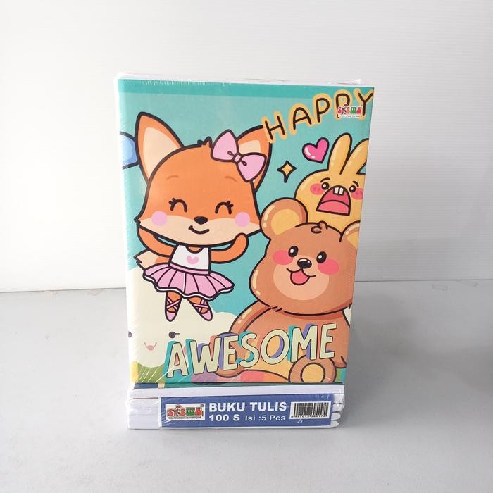 

Buku Tulis Aa 100 Lembar Isi 5Pc #Gratisongkir