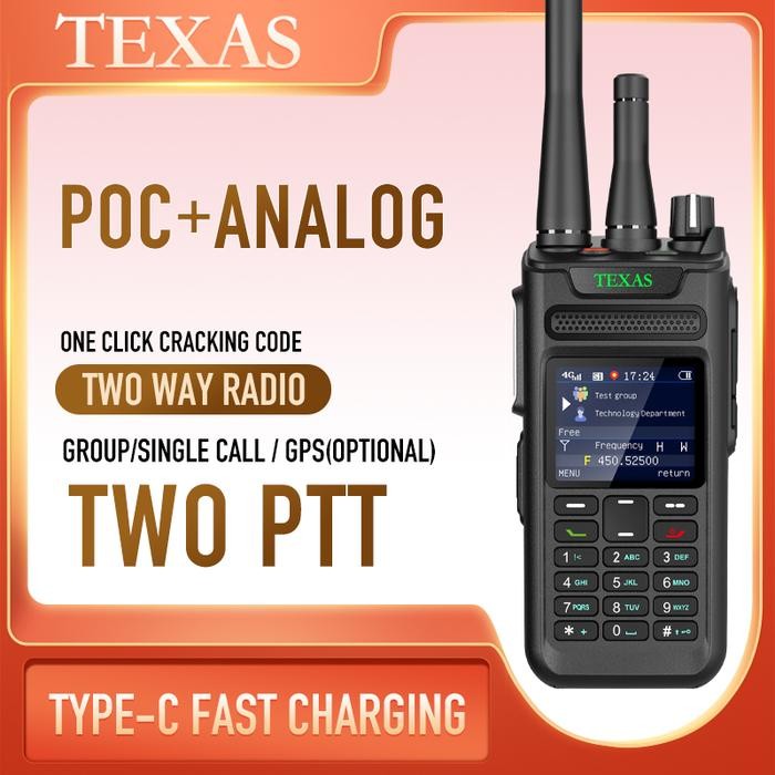PROMO HT HYBRID POC WITH ANALOG 4G WALKIE TALKIE