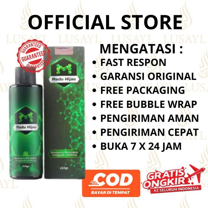 

Madu Hijau Original Berlogo M / Madu Hijau Asli Berlogo M BPOM / Membantu mengurangi masalah Asam