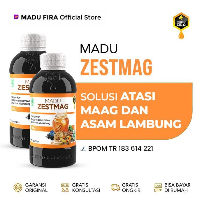 

MADU ZESTMAG 280gr - Membantu Atasi Maag dan Asam Lambung Paket 2 Botol