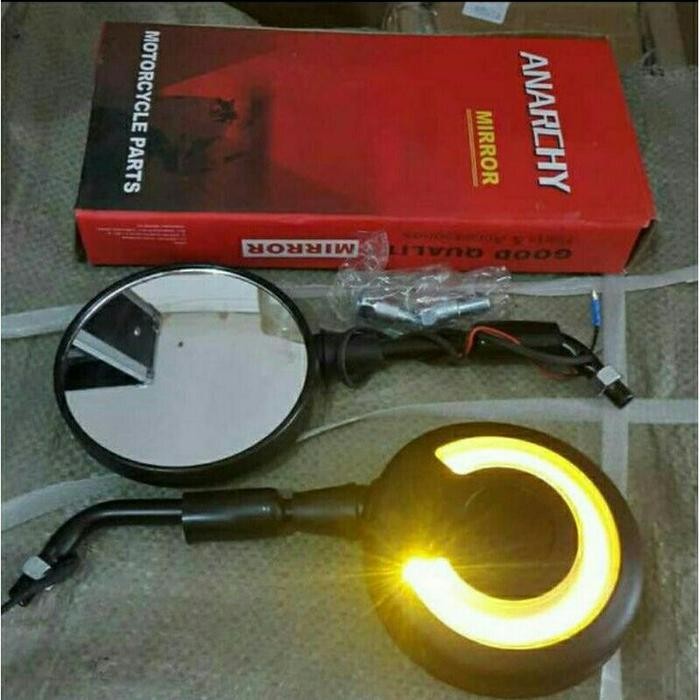 Spion Scoopy Lampu Led / Spion Lampu Scoopy Beat - Vario-Vespa-Fino #Gratisongkir