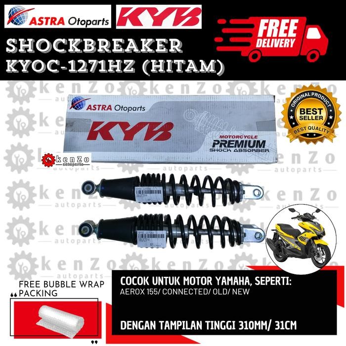 SHOCKBREAKER BELAKANG KYB 1271 HZ AEROX 155 ORIGINAL KAYABA SEPASANG