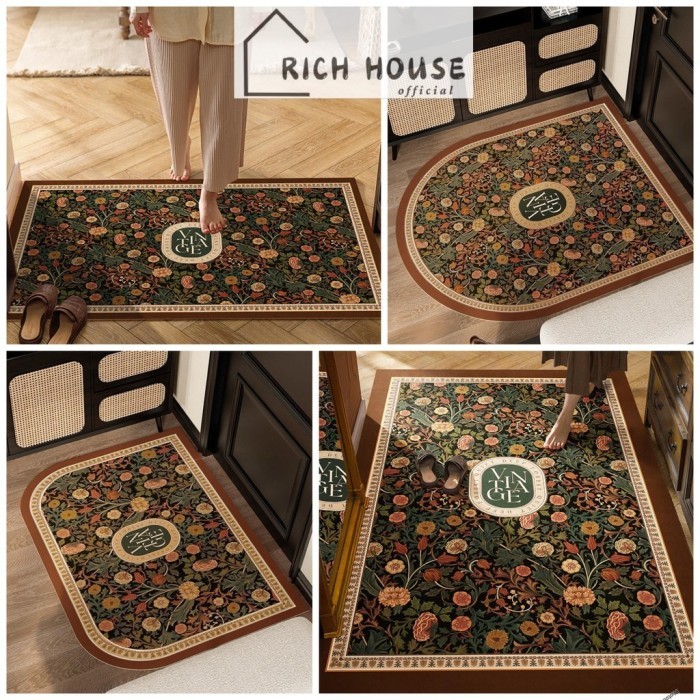 Karpet Lantai Turkey Jumbo / KarpetRuangTamu Anti Slip / Karpet Permadani Eropa / Keset Kaki Turki /