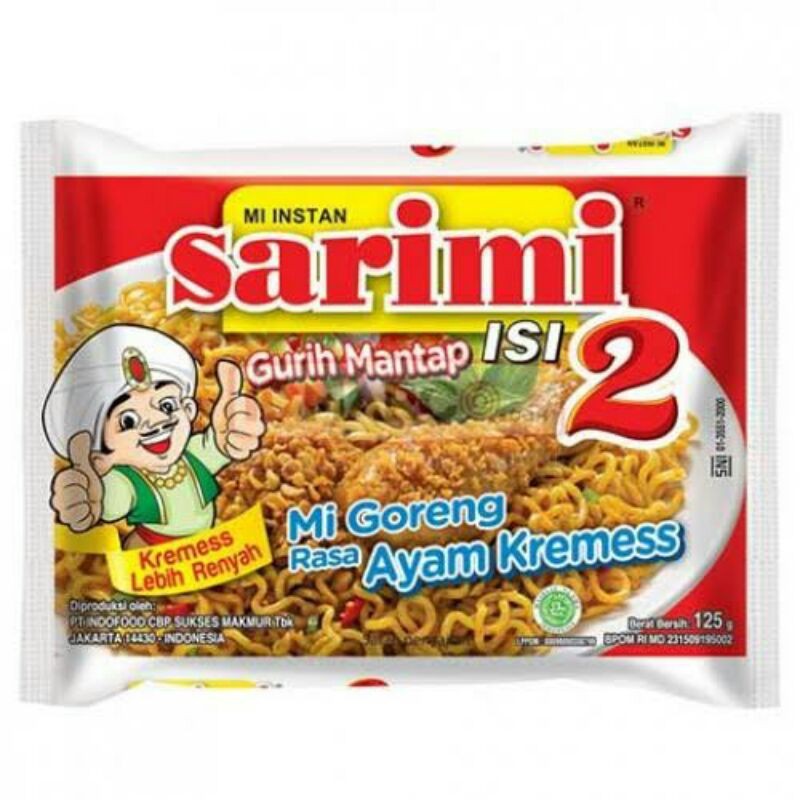

SARIMI GORENG AYAM KREMES 1 BUNGKUS