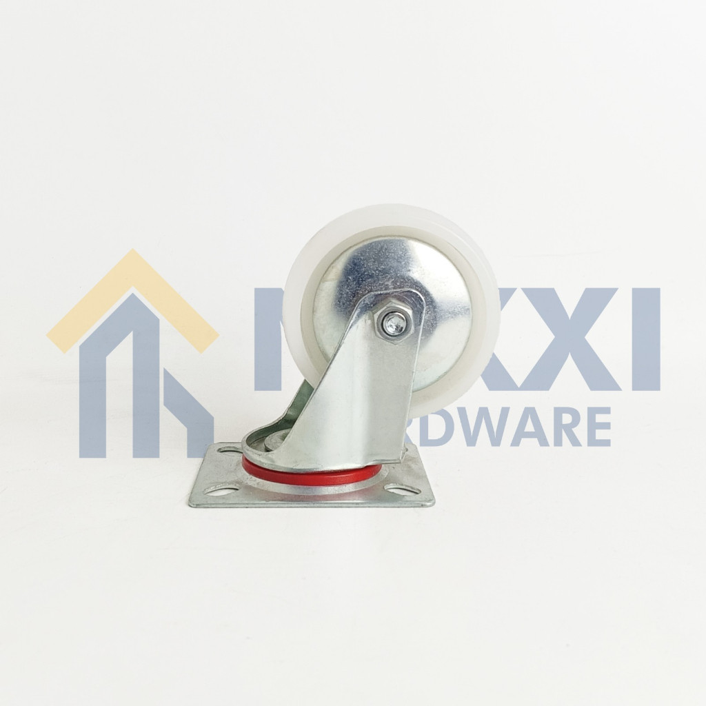 Roda Nylon 3 Inch Hidup / Roda Troli Roda Etalase Roda Gerobak (4 Pcs)