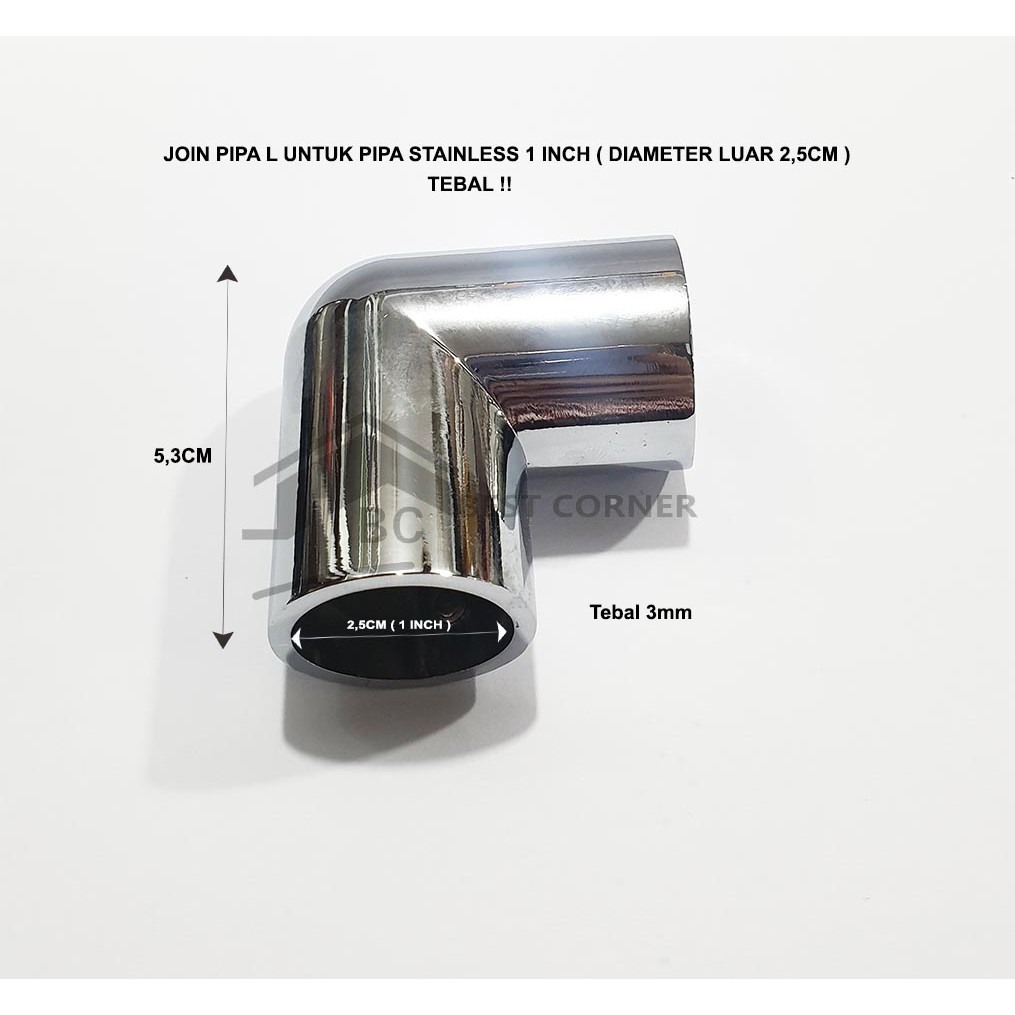 Join Pipa / Sambungan Pipa L 1 Inch