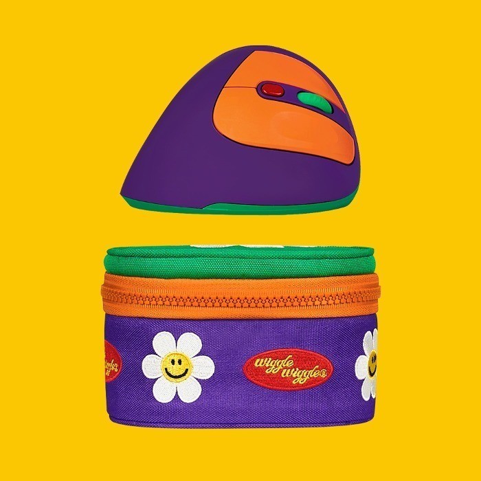 Wiggle Wiggle ABKO x Wiggle Wiggle Vertical Mouse - Purple