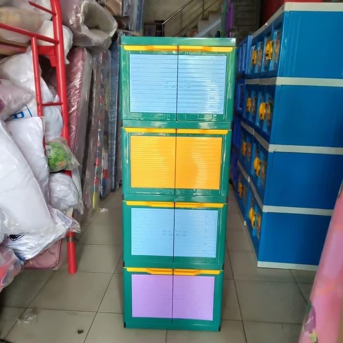 lemari plastik 4 susun club mini