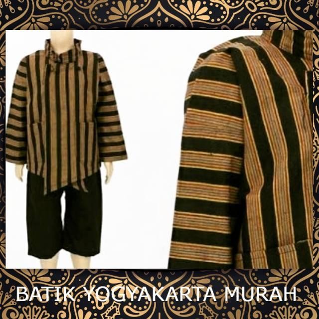 ASLI Surjan lurik Baju aJawa dalang oleh oleh jogja solo pekalongan READY STOCK