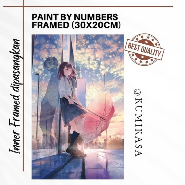 

Artemedia - Diy Painting By Number 30X20 Kerajinan Tangan - Anime Japan