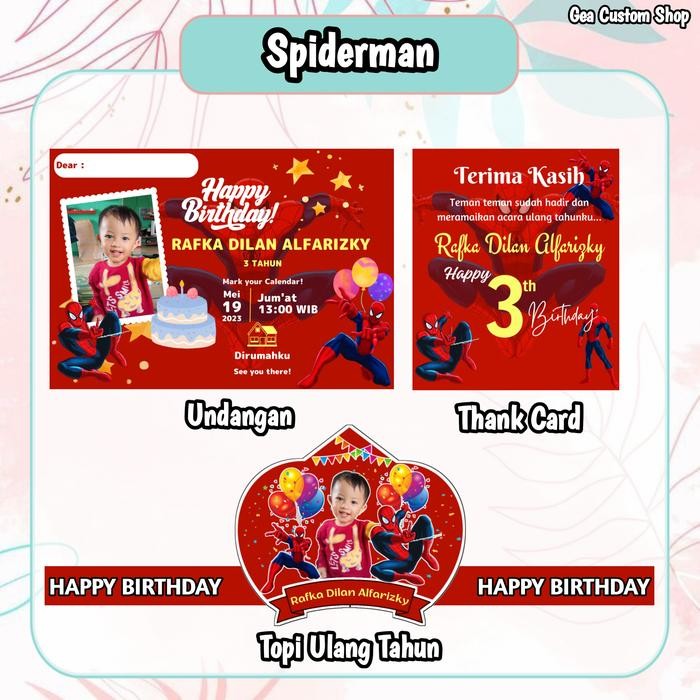 

Artemedia - Undangan Dan Topi Ulang Tahun 50 Pcs