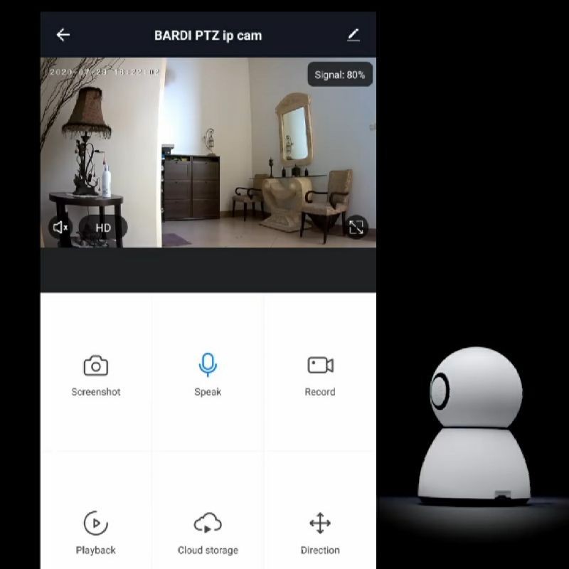 BARDI IP Cam Indoor PTZ CCTV Camera 360 View