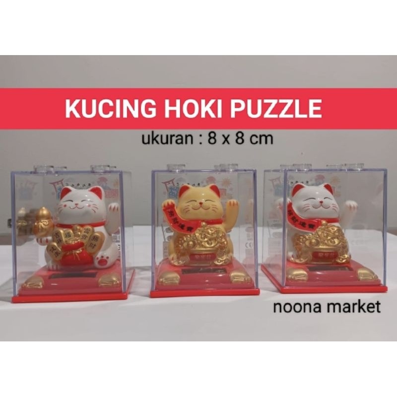 Kucing Hoki Puzzle / Kucing keberuntungan / Patung