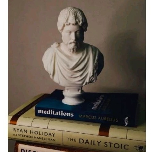 Patung bust Marcus Aurelius - Patung tokoh filsafat - Patung Yunani