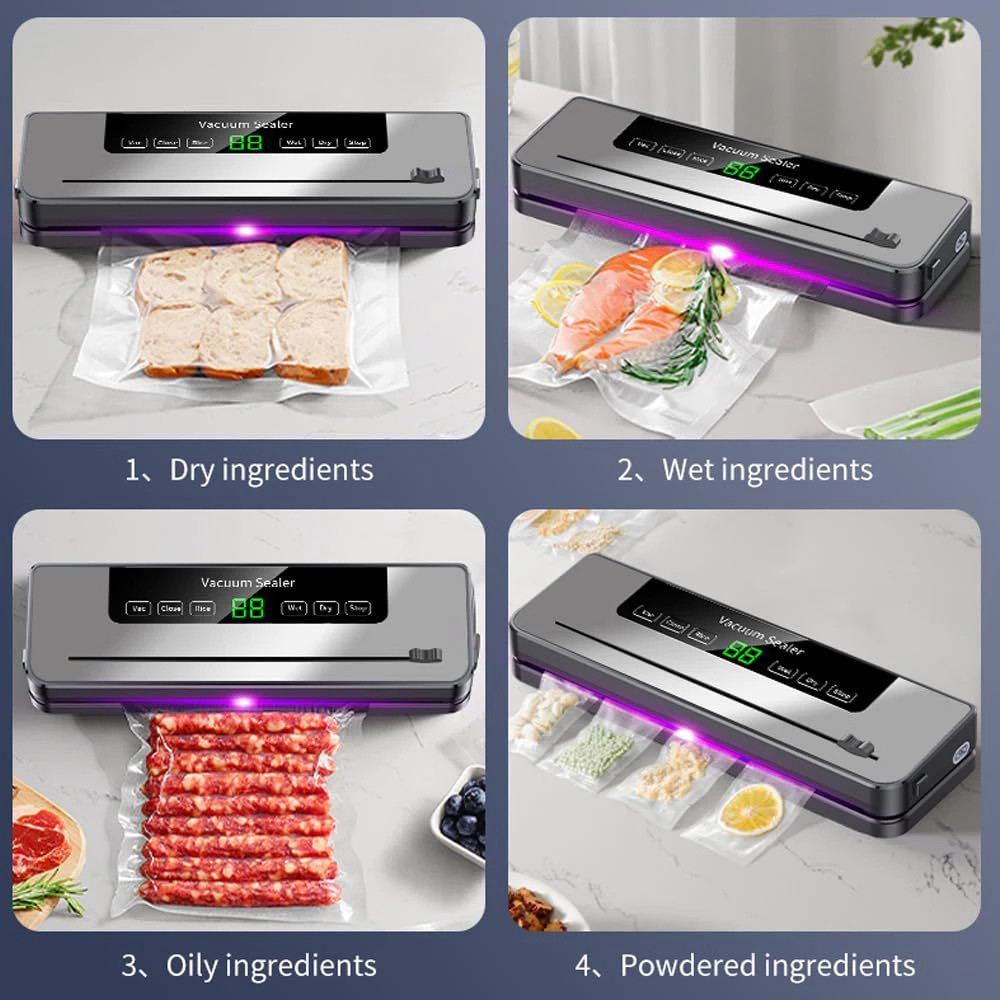 Vacuum Sealer Portable Food Vacuum Sealer Otomatis Basah Dan Kering Food Sealer Vacuum Preservation