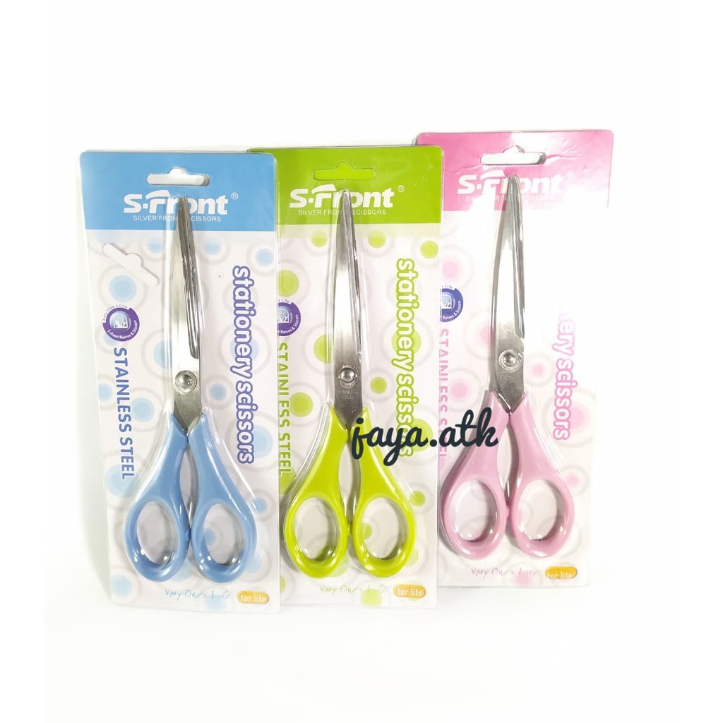 

GUNTING KERTAS SERBAGUNA BESAR SCISSORS STAINLESS STEEL WARNA WARNI BAGUS S FRONT 2017