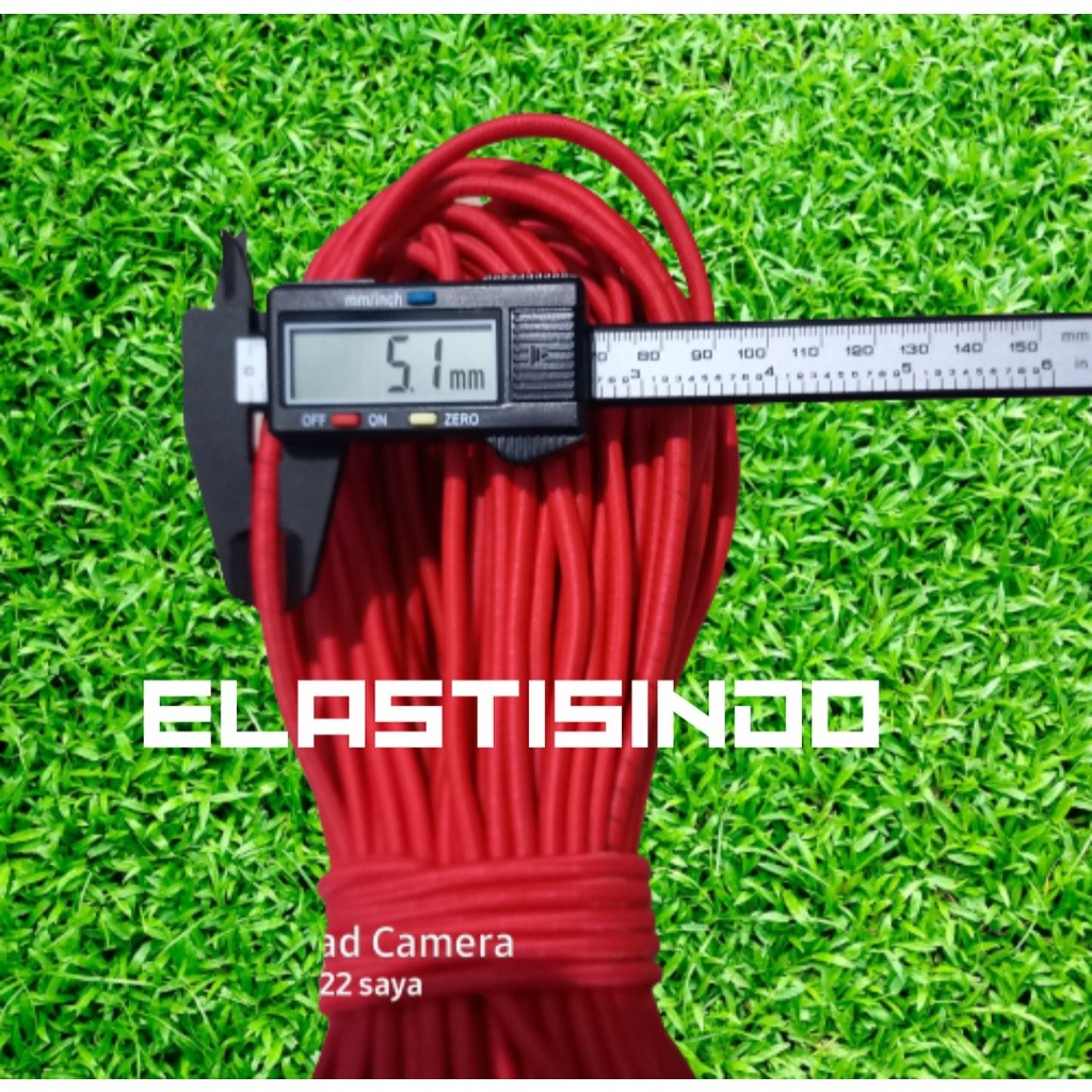 

Tali elastis tali string tali karet 5mm pergulung.