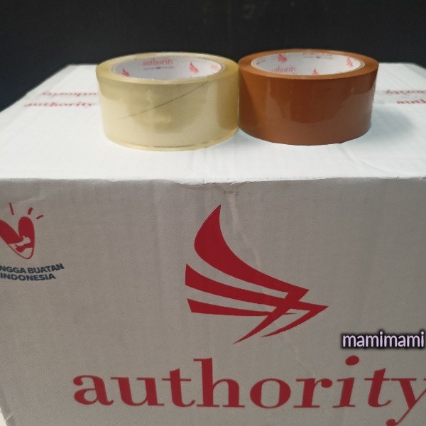 

Lakban Bening - Coklat 1 dus 2inch Solasi 45mm x 90yard isi 72 Authority