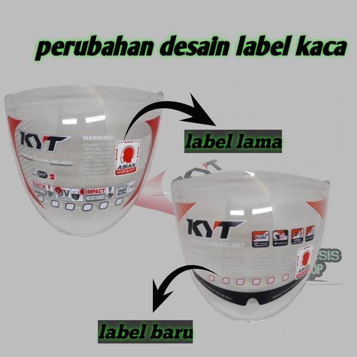 Kaca helm KYT GALAXY FLAT visor helm KYT GALAXY FLAT ORIGINAL