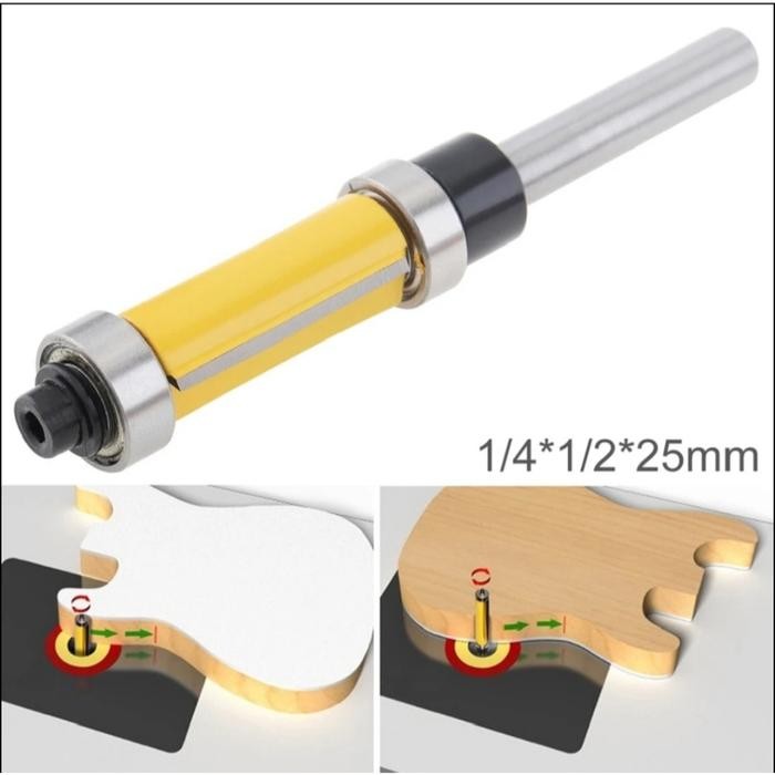 Mata Router Trimmer Profil Flush Trim HPL PVC EDGING Atas Bawah