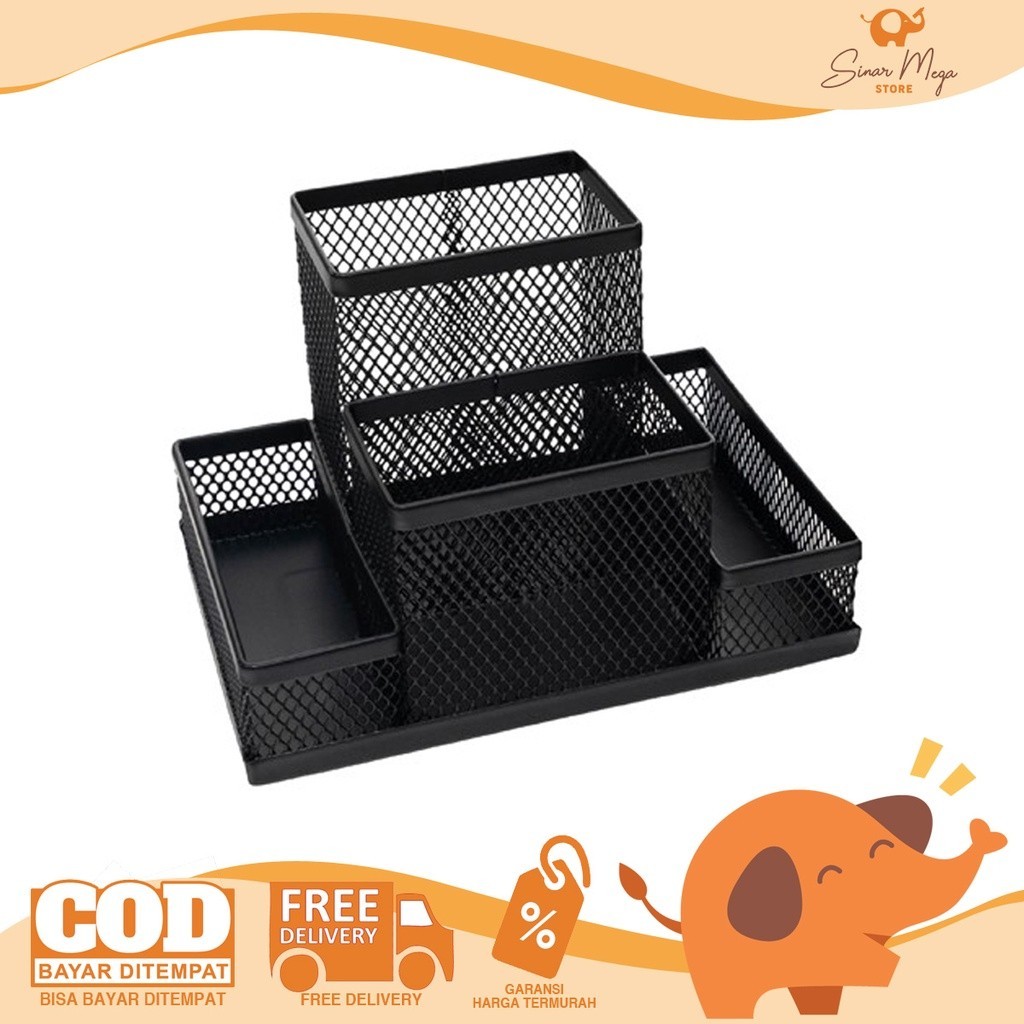 

Joyko Desk Set DS-19/ Tempat Alat Tulis Meja Bahan Besi Murah