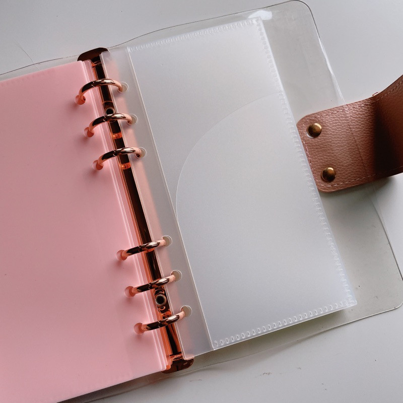 

1 pc cash envelope TEBAL 2 kantong untuk binder A6