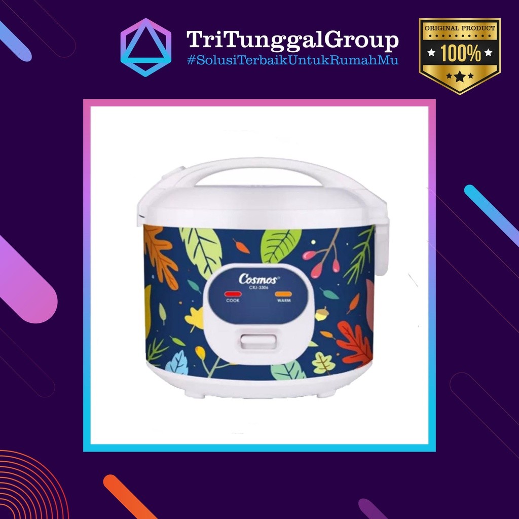 (BAYAR DI TEMPAT) Magic Com / Rice Cooker Cosmos CRJ 3306/ CRJ3306 / CRJ-3306 / CRJ3305 / CRJ-3305