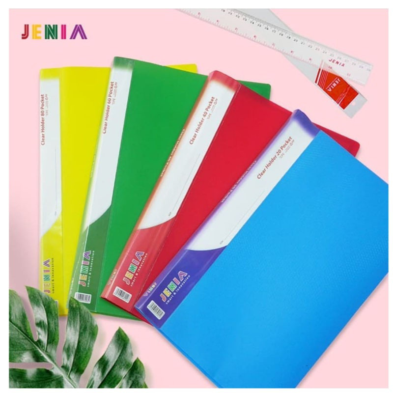 

Jenia Clear Holder Folio isi 60 Pocket / Map Dokumen Ukuran F4