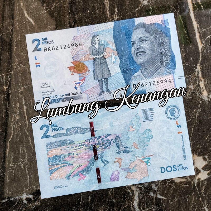 uang asing Colombia 2 Pesos