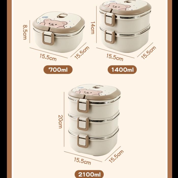 Penawaran Spesial Helidfanda Lunch Box Kotak Rantang Bekal Anak - A08791 Sxk6