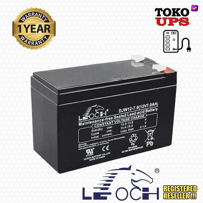 Baterai Apc 12V 7Ah Leoch Lp12-7 12V 7Ah / 12V 7.2Ah / Leoch Djw127