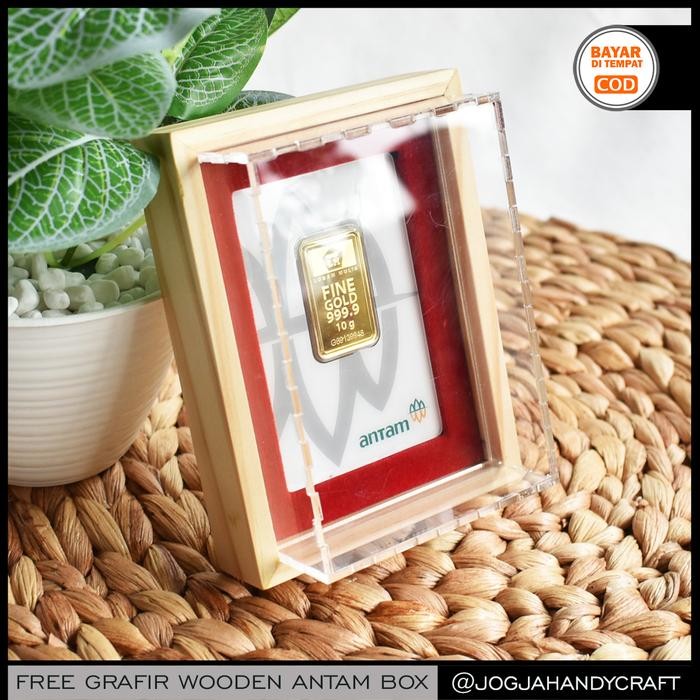 Promo Gratis Grafir - Kotak Mahar Seserahan Tempat Emas Antam Kayu Akrilik Terlaris