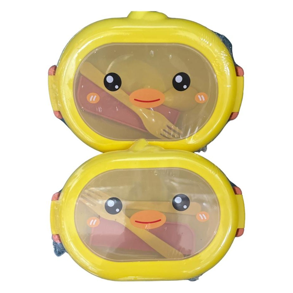 Beragam Lunch Box Kotak Bekal Tempat Bekal Makanan Karakter Bebek Lucu Dan Unik Skr105