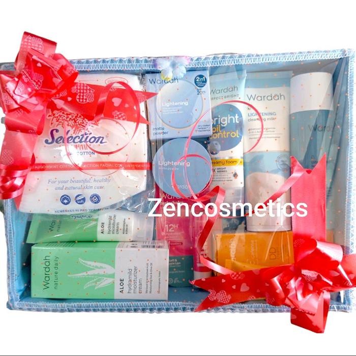 Paket Wardah Seserahan Lengkap/ Wardah Hantaran Nikah /Wardah Kosmetik Seserahan/ Parsel Wardah