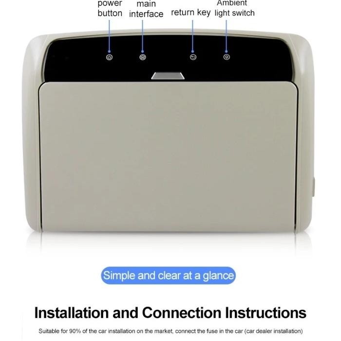 Tv plafon mobil / Roof 13.3" IPS Screen Android System HDMI, USB & MMC