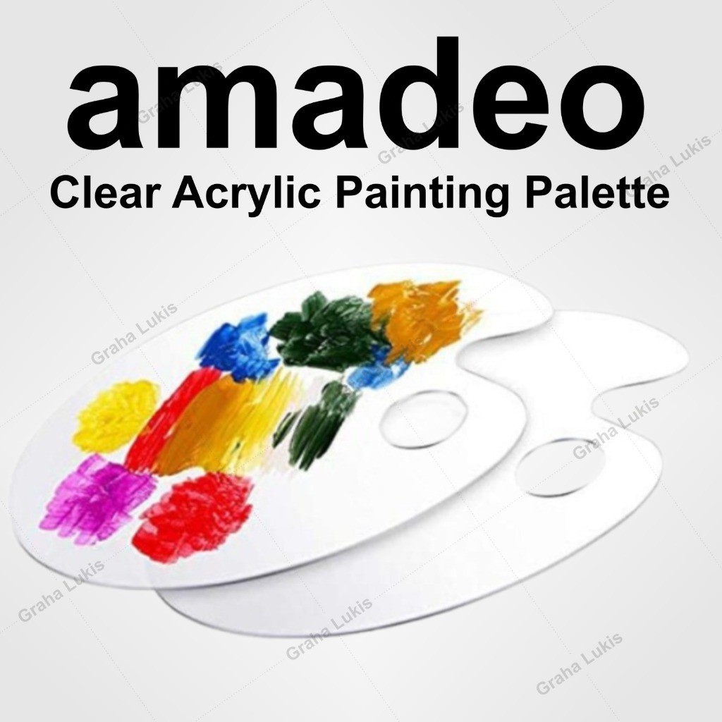 

Amadeo Clear Acrylic Painting Palette
