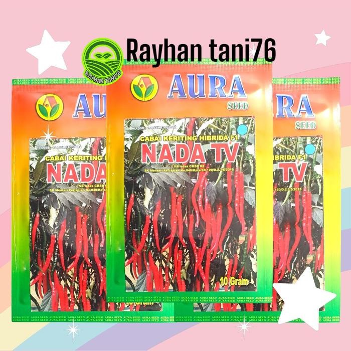Benih Bibit Cabai Kriting Nada Tv Isi 10 Gram Aura Seed Tanaman
