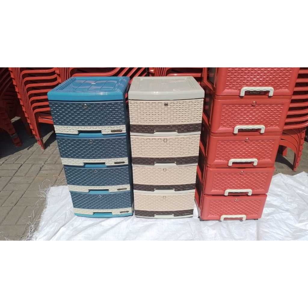 SCD 5 K1 - RAK LACI CABINET NAPOLLY / Laci Napolly Cabinet 5 susun / Rak Plastik / Laci Plastik