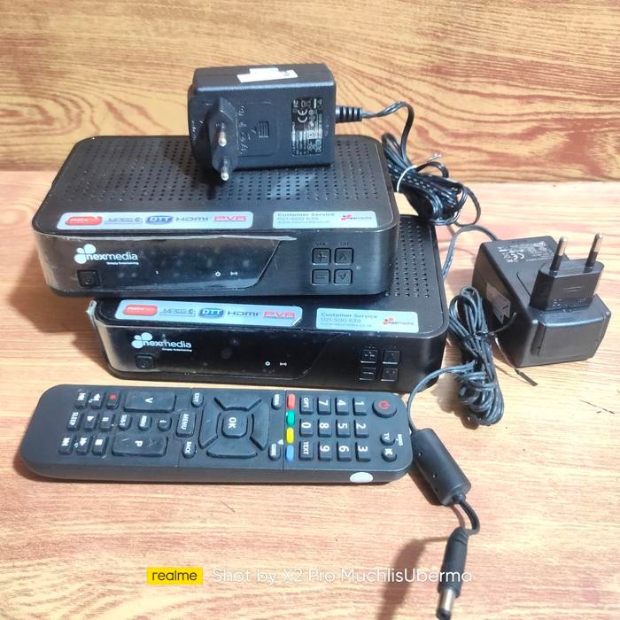STB TV Digital bekas Nexmedia 4.0 Receiver Fullset Set Top Box