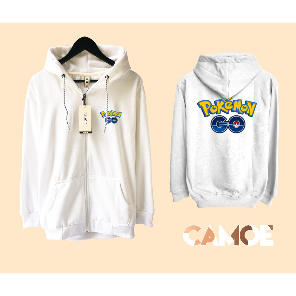 Jaket Hoodie Zipper Gaming Pokemon Go Logo