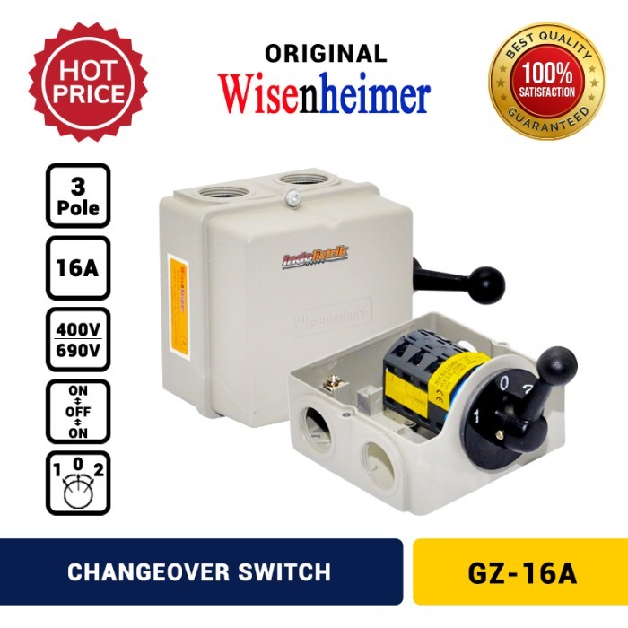 Change Over Switch 4P 16A Wisenheimer Cos Ohm Saklar Genset 16 A Ori