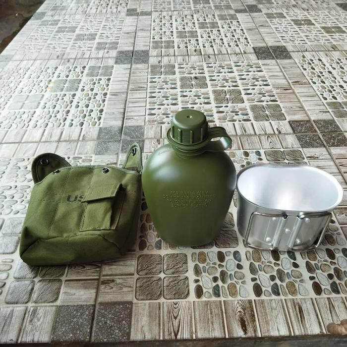 PREMIUM Veples / Peples Botol Air Minum Army