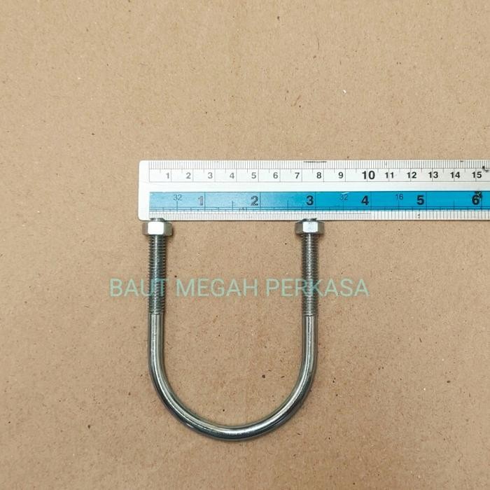 PREMIUM U Bolt 2 inch / Klem Paralon / Klem Pipa
