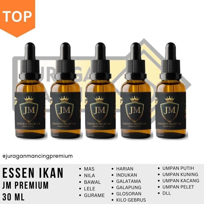 PREMIUM Essen ikan mas - Essen ikan nila - 5 botol JM Premium 30 ml